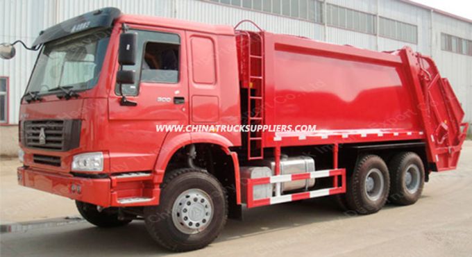Sinotruk HOWO 12m3 Arm Roll Compactor Garbage Truck Images 1