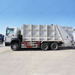 HOWO Compressor Truck 16cbm Capacity Rubbish Garbage Trucks