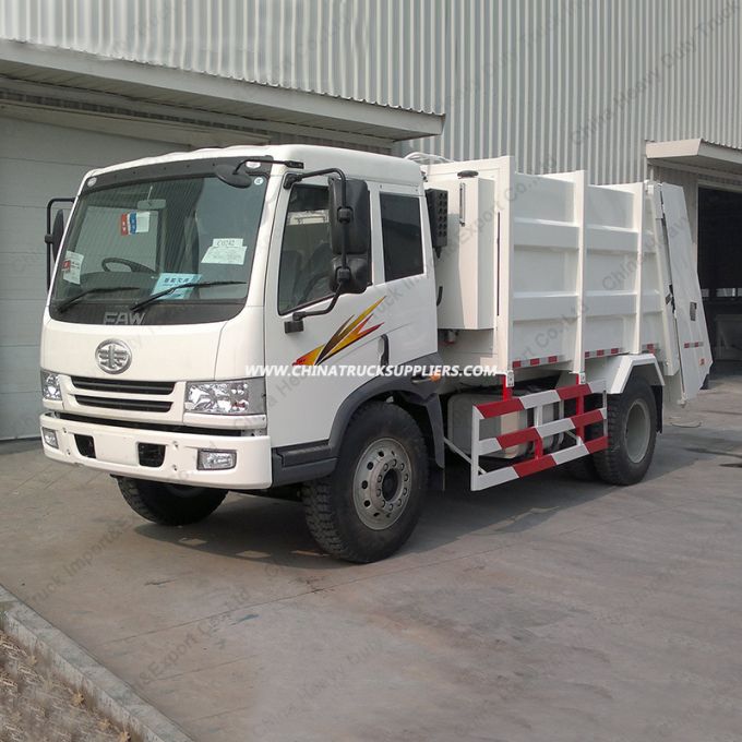 Sinotruk FAW 4X2 10m3 Refuse Garbage Truck Images 1