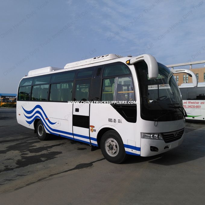 20-28seats 6.6m Bus Front Engine Shuttle Bus/Labor Bus/Commuter Bus 