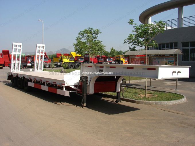 50ton Low Bed Semi Trailer Truck for Sales 
