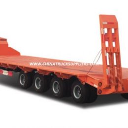 3 Axles 50-80 Tons Low Bed Semi-Trailer Truck for Sale