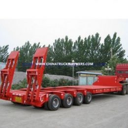 4 Axles Low Bed Semi-Trailer for Transportation