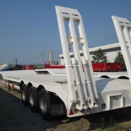 3 Axles 60tons Gooseneck Lowbed Semi Trailer Lowboy Trailer