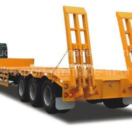 3 Axle 40t 50ton/60ton/70ton Low Bed Semi Trailer for Transportation