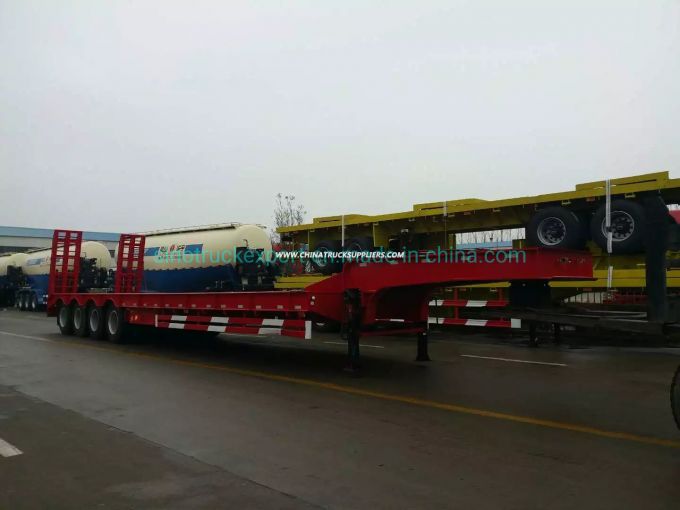 2015 Used 4 Axles Low Bed Semi-Trailer for Sale 