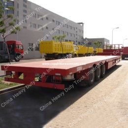 3 Axles 13m 60tons Low Bed Semi Trailer
