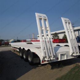 Heavy Duty Truck Low Bed Semi Trailer with 3 Axles