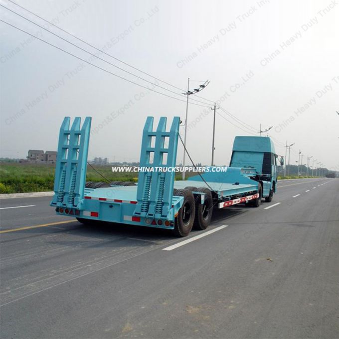 3 Axle 60ton 13m Low Bed Semi Trailer/Lowboy Semi Truck Trailer 