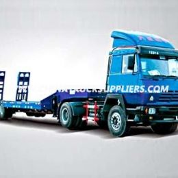 2 Axles 40t Low Bed Semi-Trailer Truck