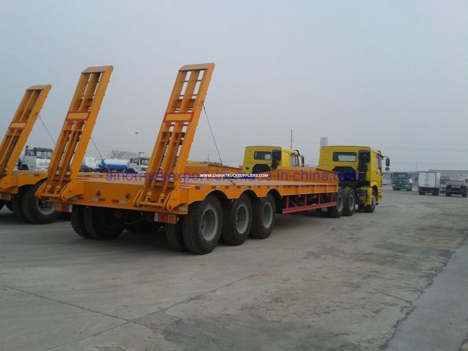 3 Axles Low Bed Semi Trailer 