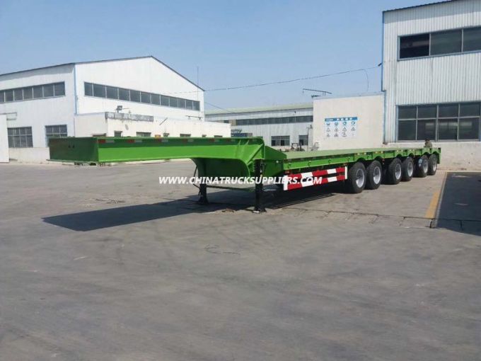 6 Axle 17.5m Special Flatbed Semi Trailer Truck 