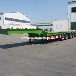 6 Axle 17.5m Special Flatbed Semi Trailer Truck