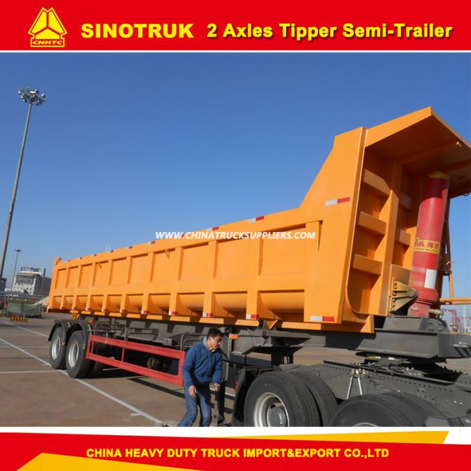 2 Axles 30-40 Tons Tipper Trailer/Dump Semi Trailer Truck Trailer 