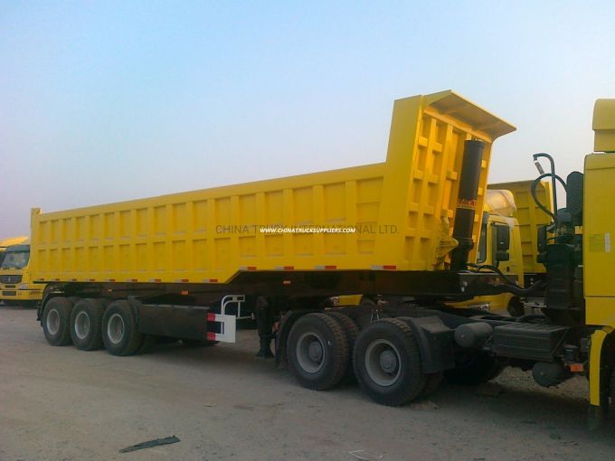 Sinotruk Strong Cargo Box 60 Tons Dump Truck Semi Trailer with High Quality 