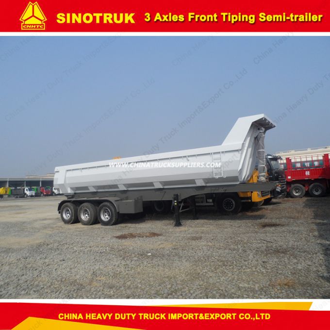 China Supplier 3-Axles Trucks Dump Semi Trailer with Top Quality 