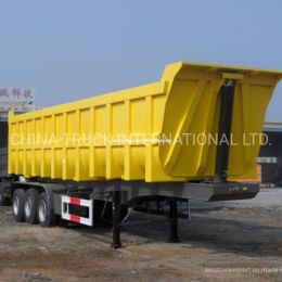 Leaf Spring Suspension 60tons HOWO Transportation Tipper Semi Trailer Price