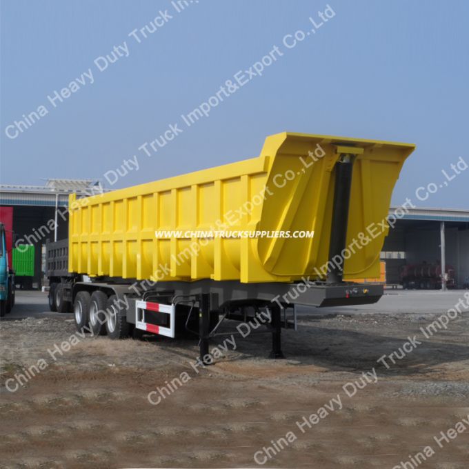 Sinotruk Strong Cargo Box 60 Tons Mining Dump Semi Trailer 