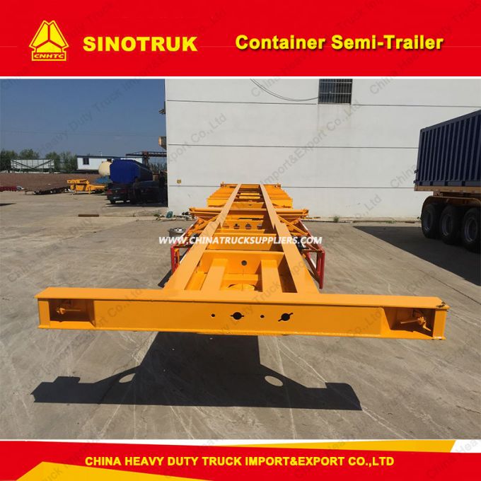 Direct Factory 40FT Container Skeleton Semi Trailer Truck Trailer for Sale 