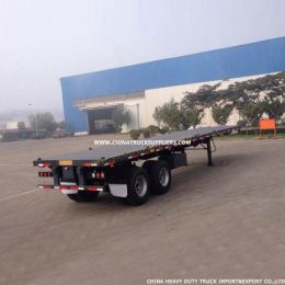 Light Dead Weight 20 Feet Container Flat Bed Semi Trailer