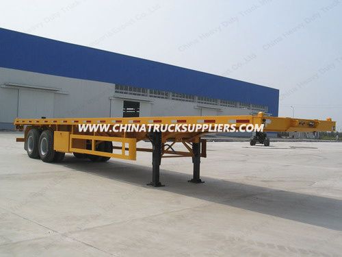 2/3 Axles 40 FT Flatbed Semi Truck Trailer/Container Flatbed Semi Trailer 