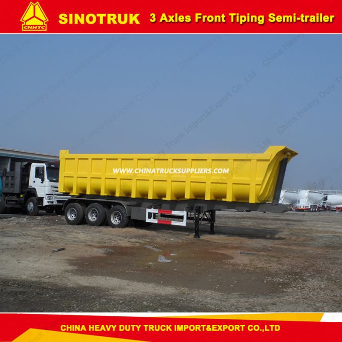 Sinotruk 60tons Truck Tipper/Dump 3 Axles Semi Trailer 