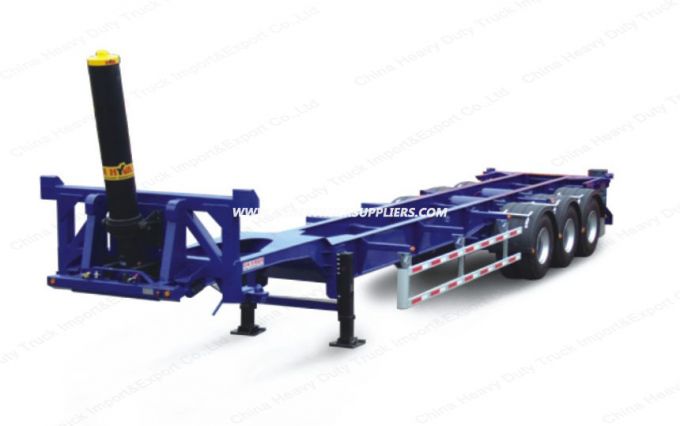 20FT 40FT 45FT 53FT Skeleton Container Transport Semi Trailer 