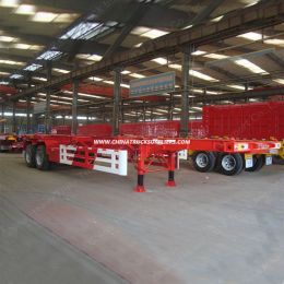 2 Axles 40feet Skeleton Semitrailer for Container Transporting