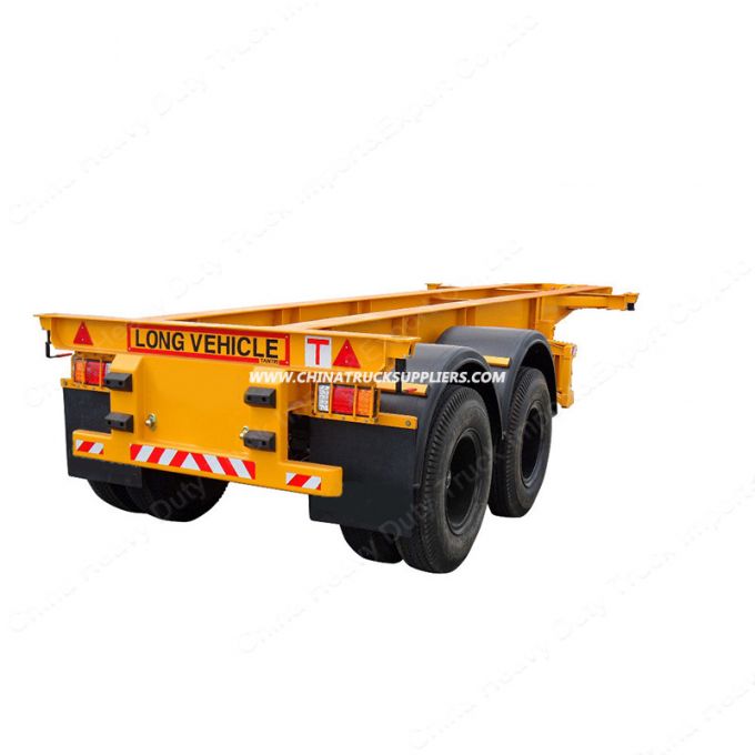 20FT 40FT Container Chassis Skeleton Semi Trailer Price 