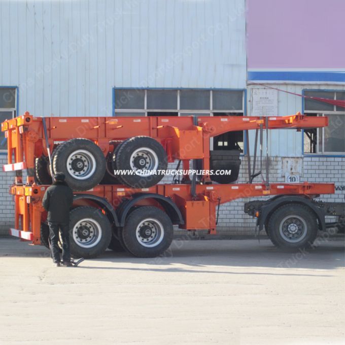 40FT Skeleton Semi Trailer for Container Transport 