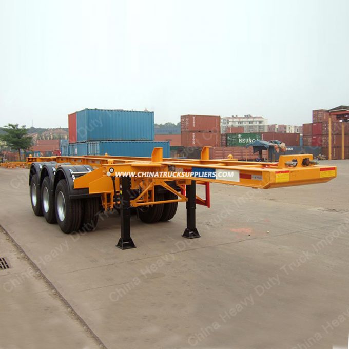 Sinotruk 45-60 Tons Flatbed Low-Bed Cargo Lowbed Duty Transport Heavy Equipment Truck Semi Trailer 