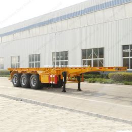 Low Price 3 Axle 40FT Skeleton Container Semi Trailer