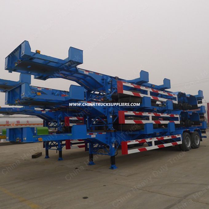 3 Axle Container Skeleton Semi Trailer for 40 Feet or 20 Feet 