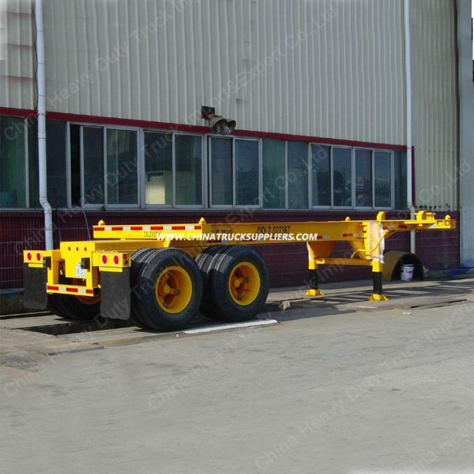 3 Axle 40FT Yard Skeletal Terminal Skeleton Semitrailer Terminal Skeletal Semitrailer Container Trai 