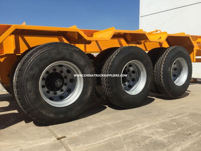 3 Axles 20FT 40FT 40t Container Semi-Trailer Skeleton Tractor Chassis Semi Truck Trailer 