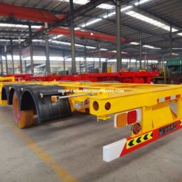 3 Axles 40FT Container Skeleton Semitrailer for Exporting