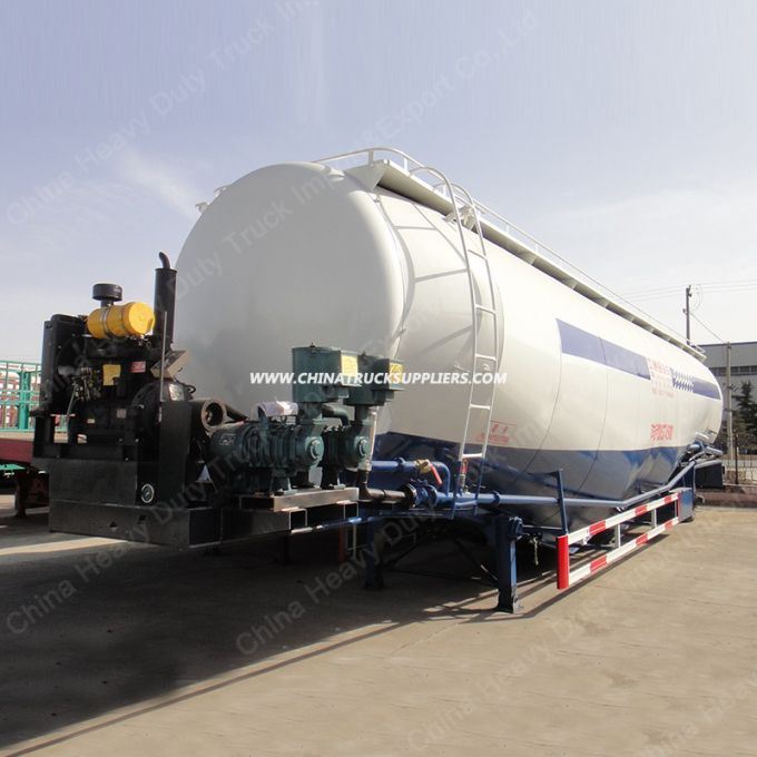 Semi-Trailer Type and Truck Trailer Use Tri Axle 60ton Bulk Cement Tanker Trailer 