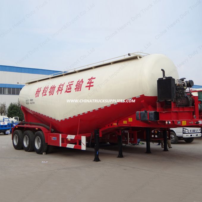 Best Selling Tri-Axle Cement Tanker 50cbm Bulk Cement Tank Semi Trailer 