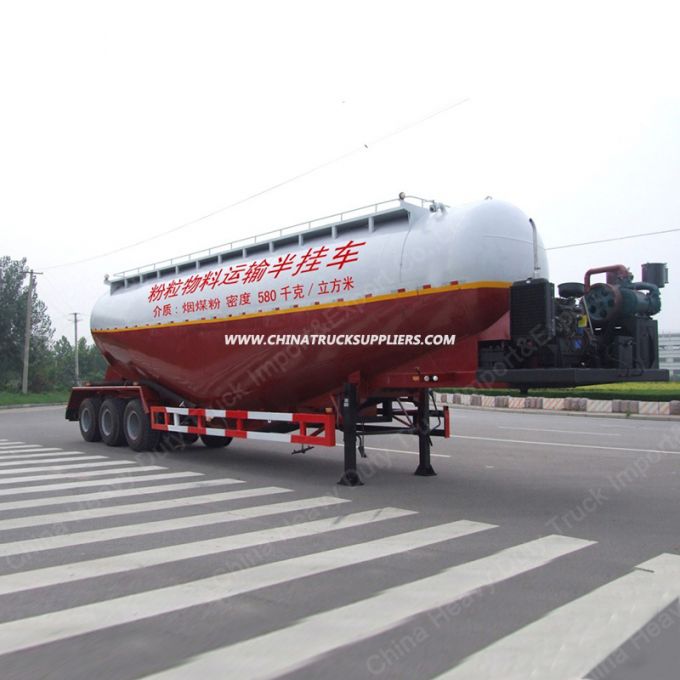 China Cheap 45 Cbm Tri-Axle Bulk Cement Tanker Semi Trailer 