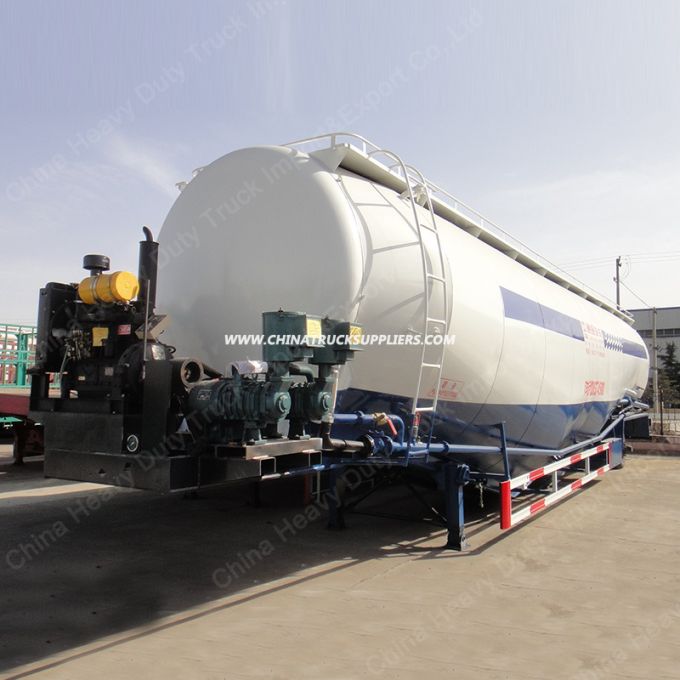 China Manufacturer 60cbm 75ton Cheap Price Bulk Cement Tanker Semi Trailer for Sale 