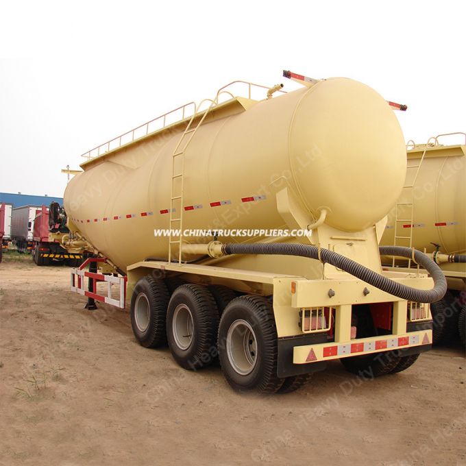 Chengda Brand 3 Axle 45cbm Dry Bulk Cement Powder Truck Bulker Capacity Tanker Tank Semi Trailer for 