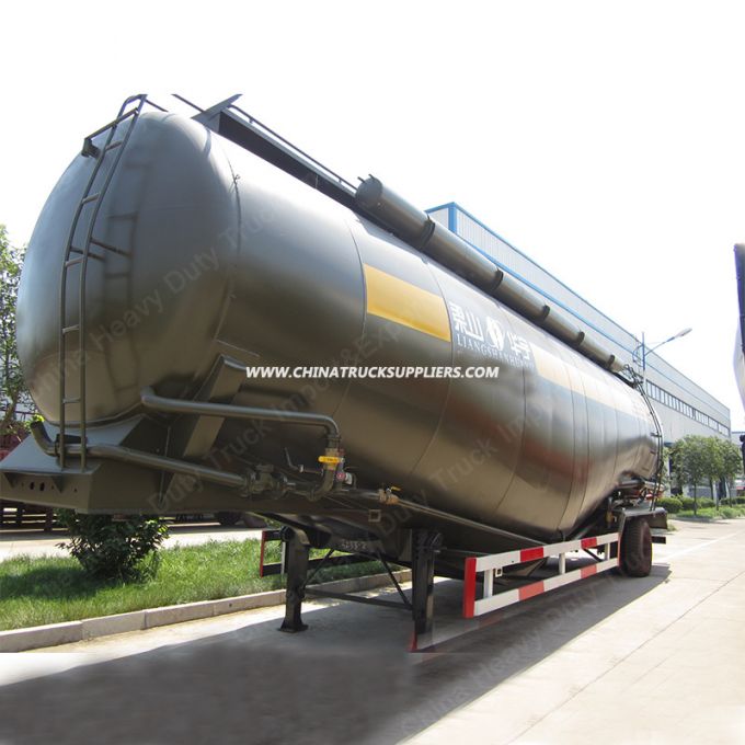 V Shape Powder Material Tri-Axle Bulk Cement Tank Semi Trailer for Sale 