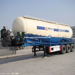 Tri-Axles 55cubic Meters Bulk Cemenrt Powder Material Semi-Trailer