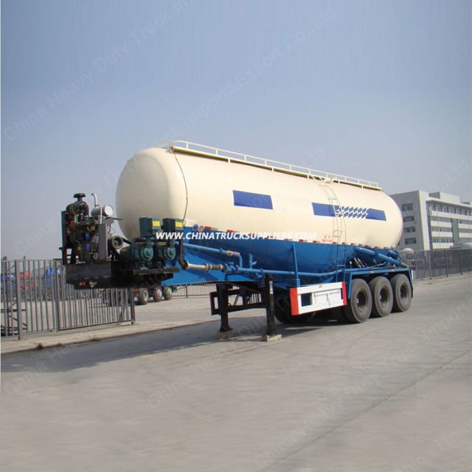 2018 Hot Sale 40cbm Maowo Bulk Cement Transporter Tank Truck Trailer 