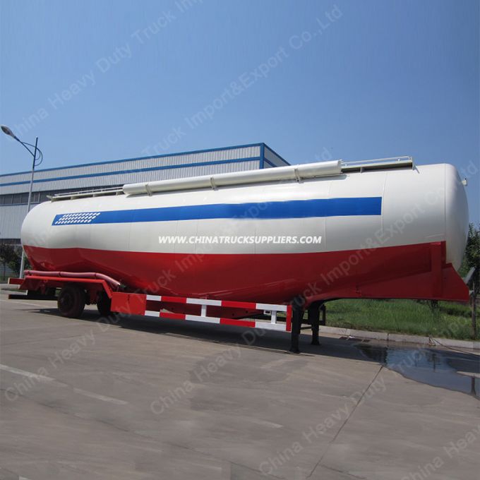 Heavy Capacity 3 Axle 50m3 Bulk Cement Tanker Bulker Tank Semi Trailer for Sale 