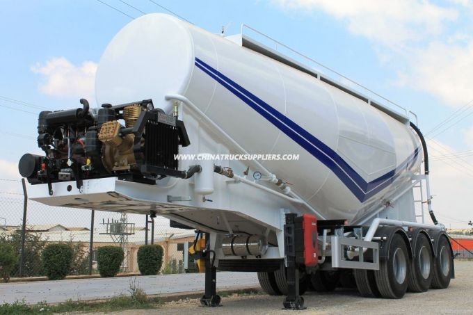 45cbm 3 Axles Bulk Cement Carrier Tanker Semi Trailer 