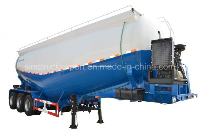 3 Axles 40cbm Bulk Cement Powder Material Semi-Trailer 