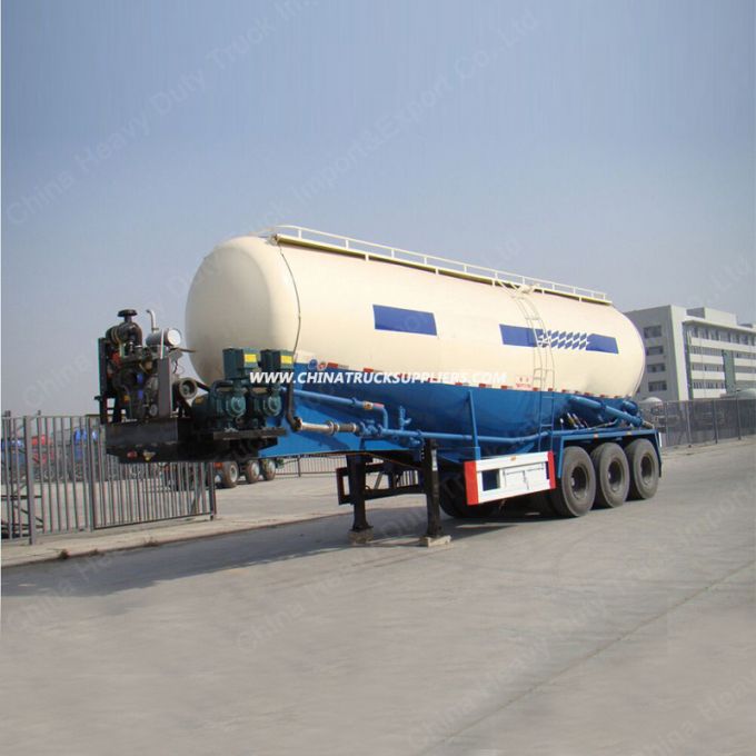 China Golden 50cbm Bulk Cement/ Powder Tanker Semi Trailer (Volume Optional) 