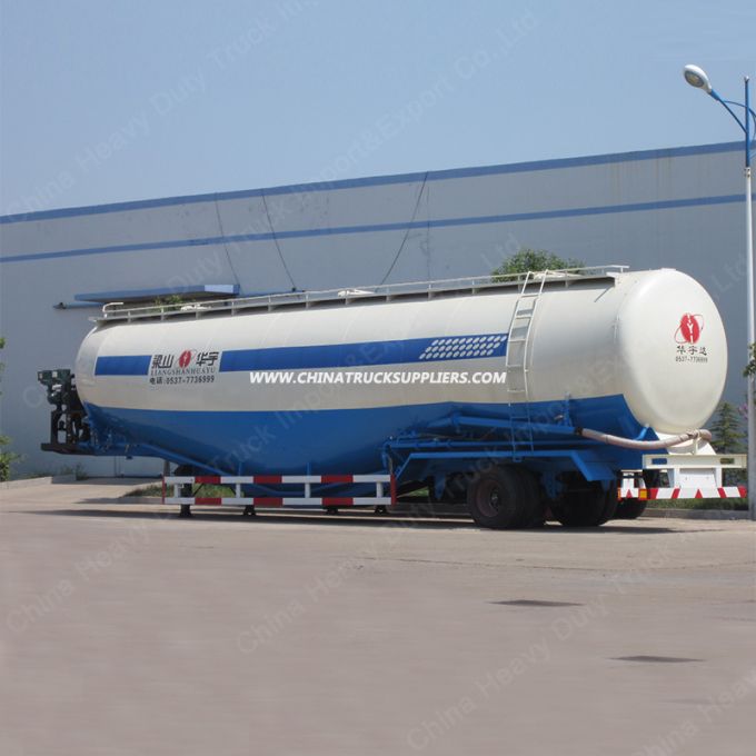 Bulk Cement Tanker Semi Trailer Concrete Powder Tank Trailer for Sale 