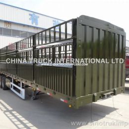China Factory Supply 13m 75m3 Stake Bed Truck/Fences Trailer/Horse Trailers